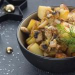 Как приготовить жаркое с грибами и картошкой Жаркое из грибов и картофеля